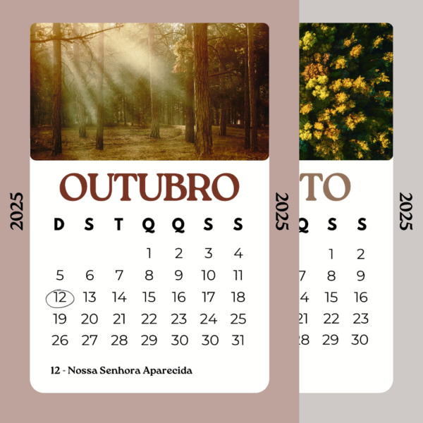 Calendário Natureza (Arquivo Digital em PDF) - Image 2