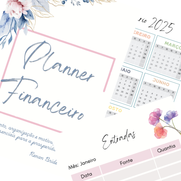 Planner Financeiro Mensal (Arquivo Digital em PDF)