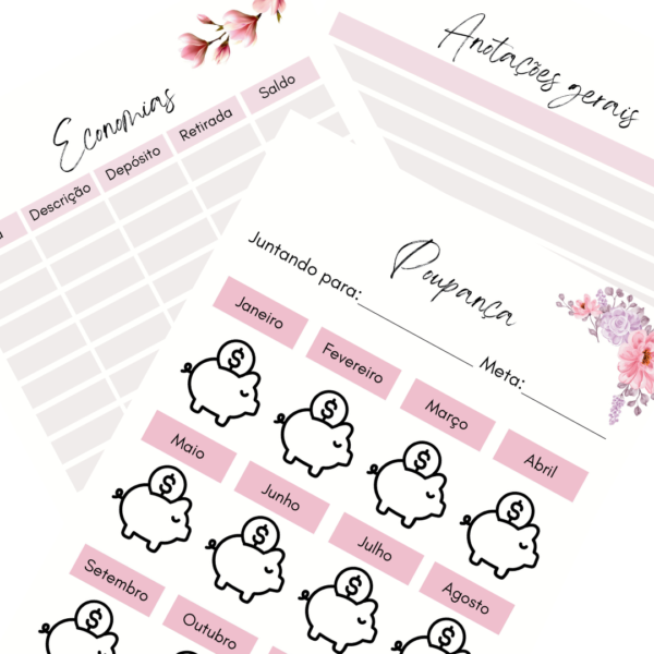 Planner Financeiro Mensal (Arquivo Digital em PDF) - Image 3