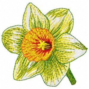 Matriz de Bordado Rosa Matte